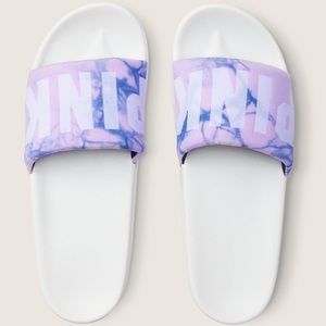 VS Victorias Secret Pink Single Strap Slide Sandal Slipper Flip Flop S 5/6